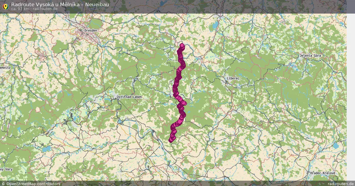 Radtour Vysoká U Mělníka – Neueibau