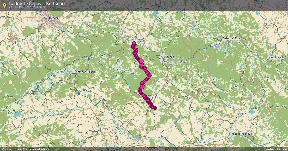 Radtour Řepov – Bertsdorf