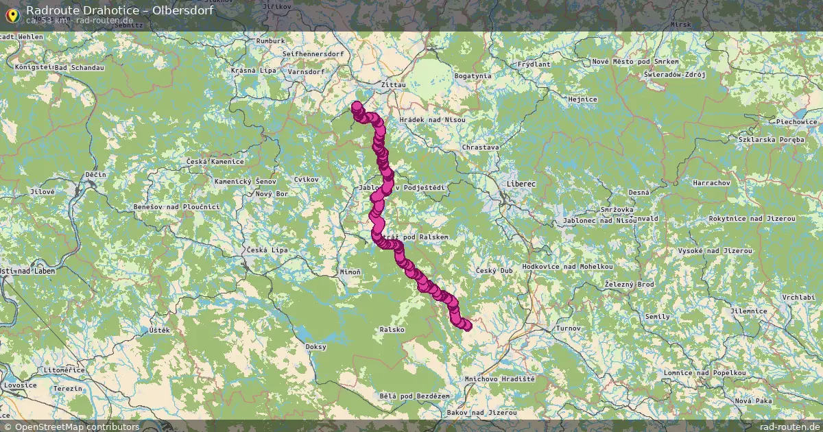 Radtour Drahotice – Olbersdorf