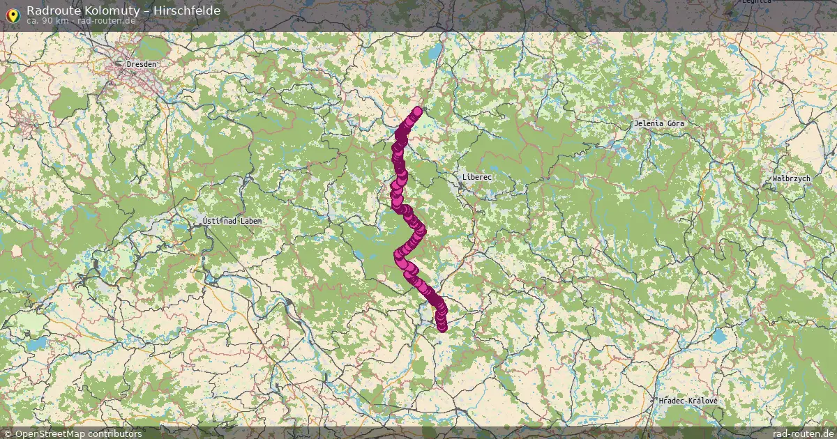 Radtour Kolomuty – Hirschfelde