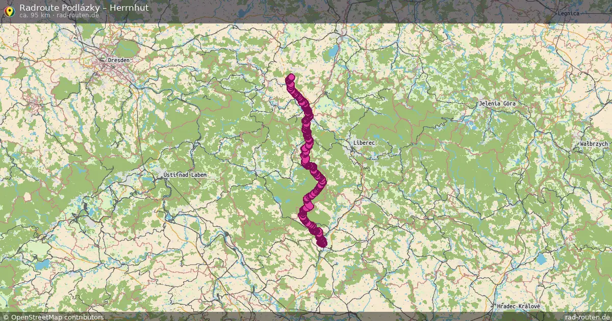 Radtour Podlázky – Herrnhut