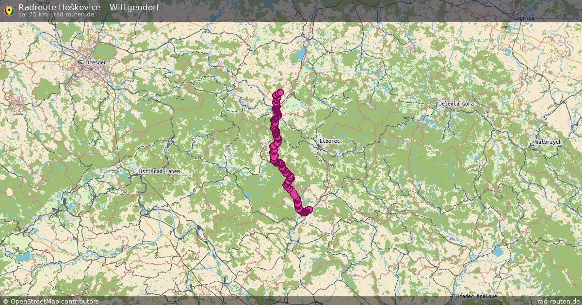Radtour Hoškovice – Wittgendorf