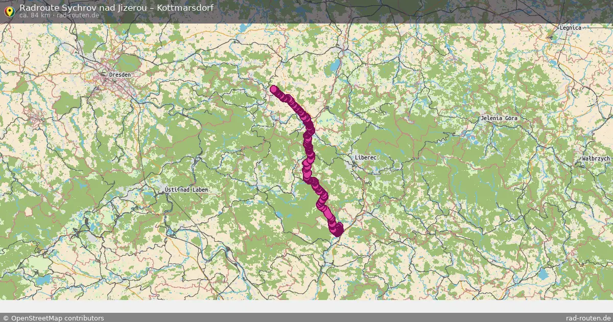 Radtour Sychrov Nad Jizerou – Kottmarsdorf