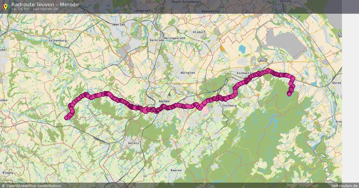 Fahrradroute Teuven – Merode
