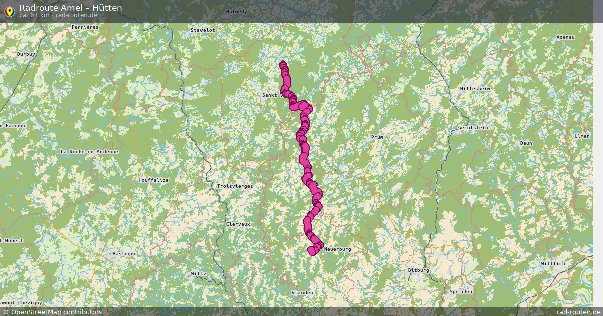 Radtour Amel – Hütten