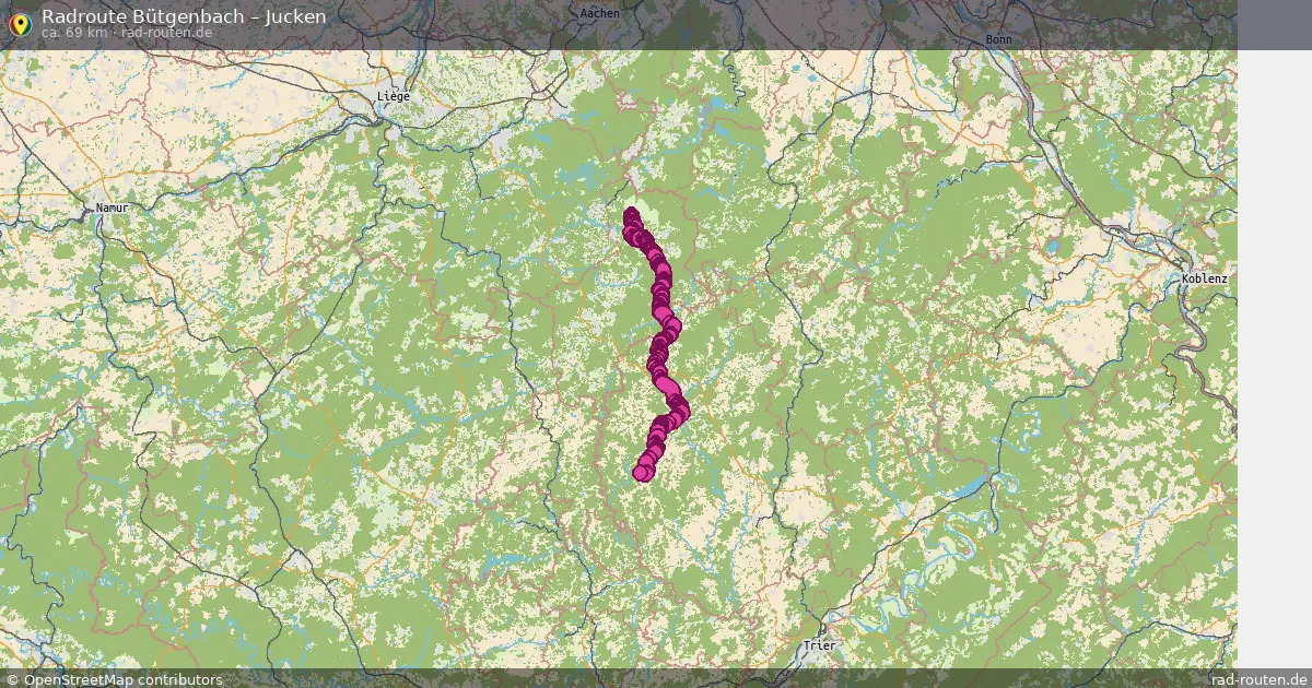 Radtour Bütgenbach – Jucken
