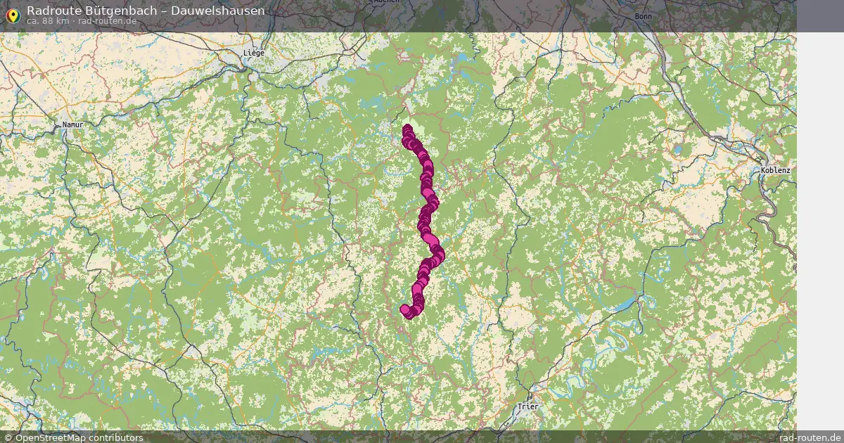 Radtour Bütgenbach – Dauwelshausen