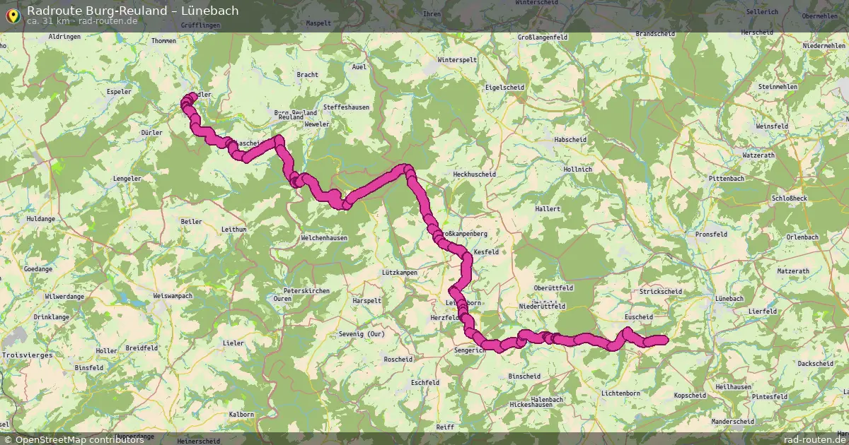Radtour Burg-Reuland – Lünebach
