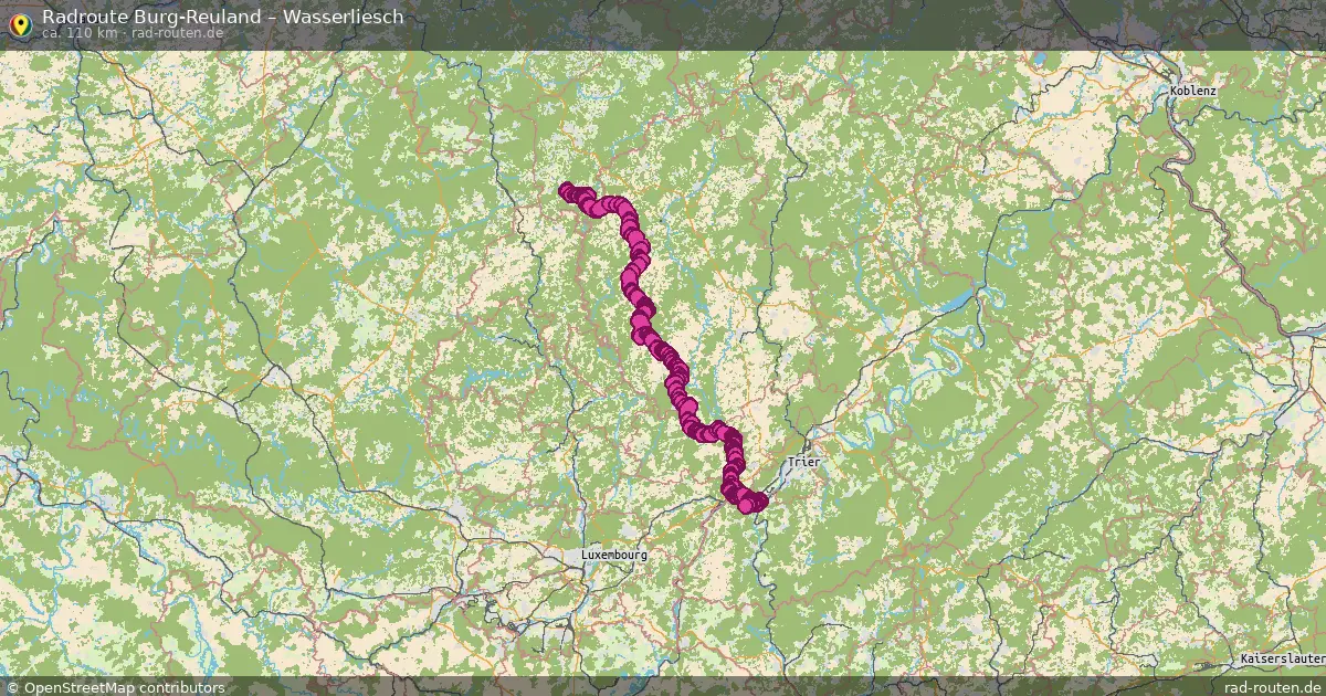 Radtour Burg-Reuland – Wasserliesch