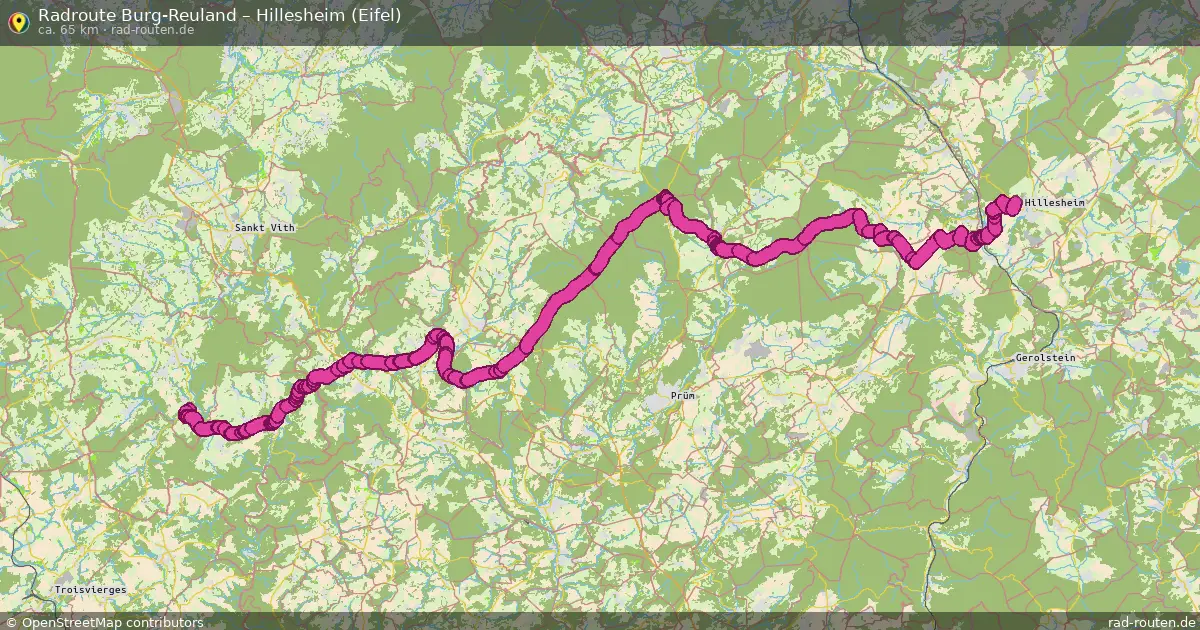 Radtour Burg-Reuland – Hillesheim (Eifel)