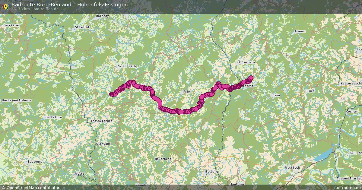 Radtour Burg-Reuland – Hohenfels-Essingen