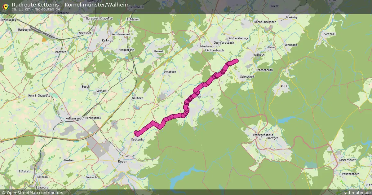 Radtour Kettenis – Kornelimünster Walheim