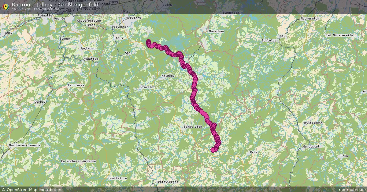 Radtour Jalhay – Großlangenfeld