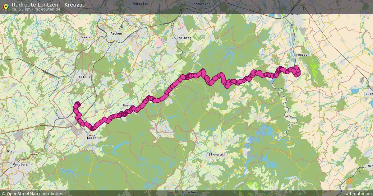 Radtour Lontzen – Kreuzau