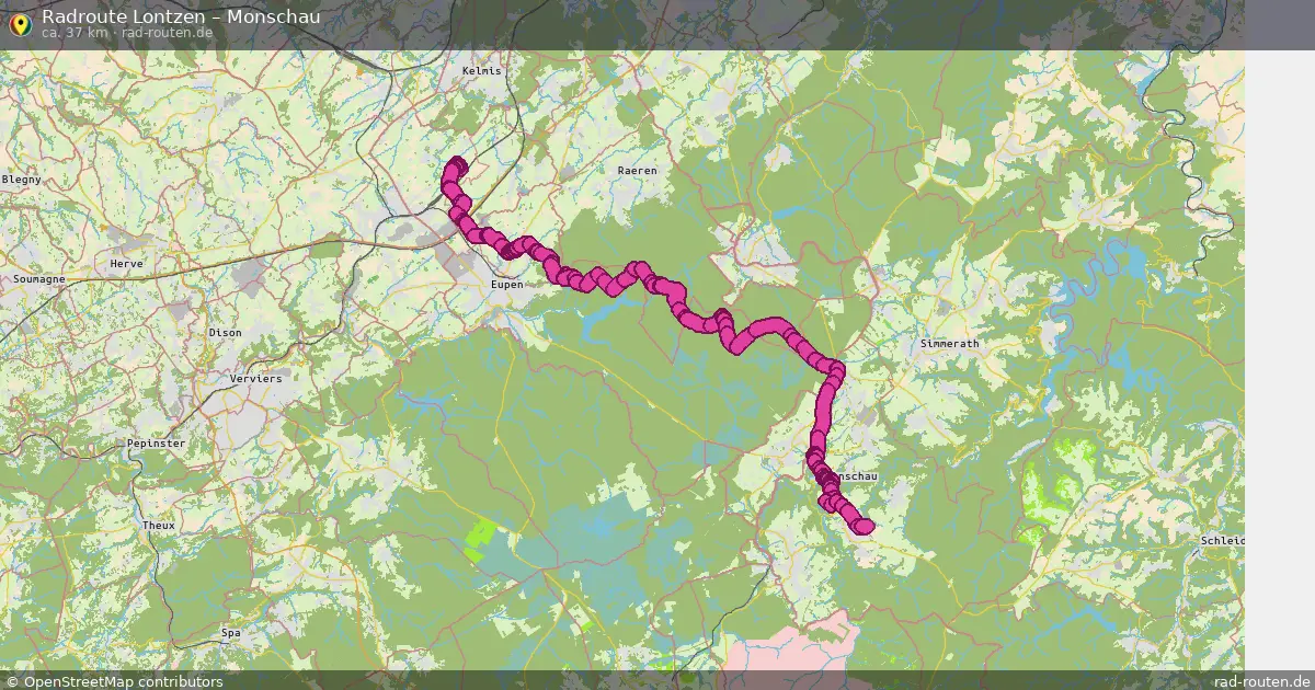 Radtour Lontzen – Monschau