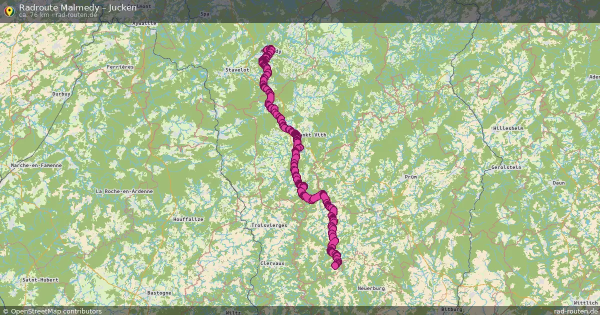 Radtour Malmedy – Jucken