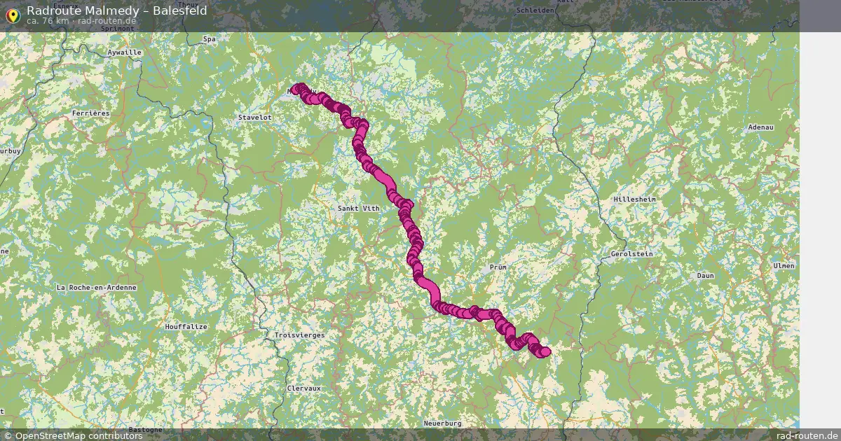 Radtour Malmedy – Balesfeld