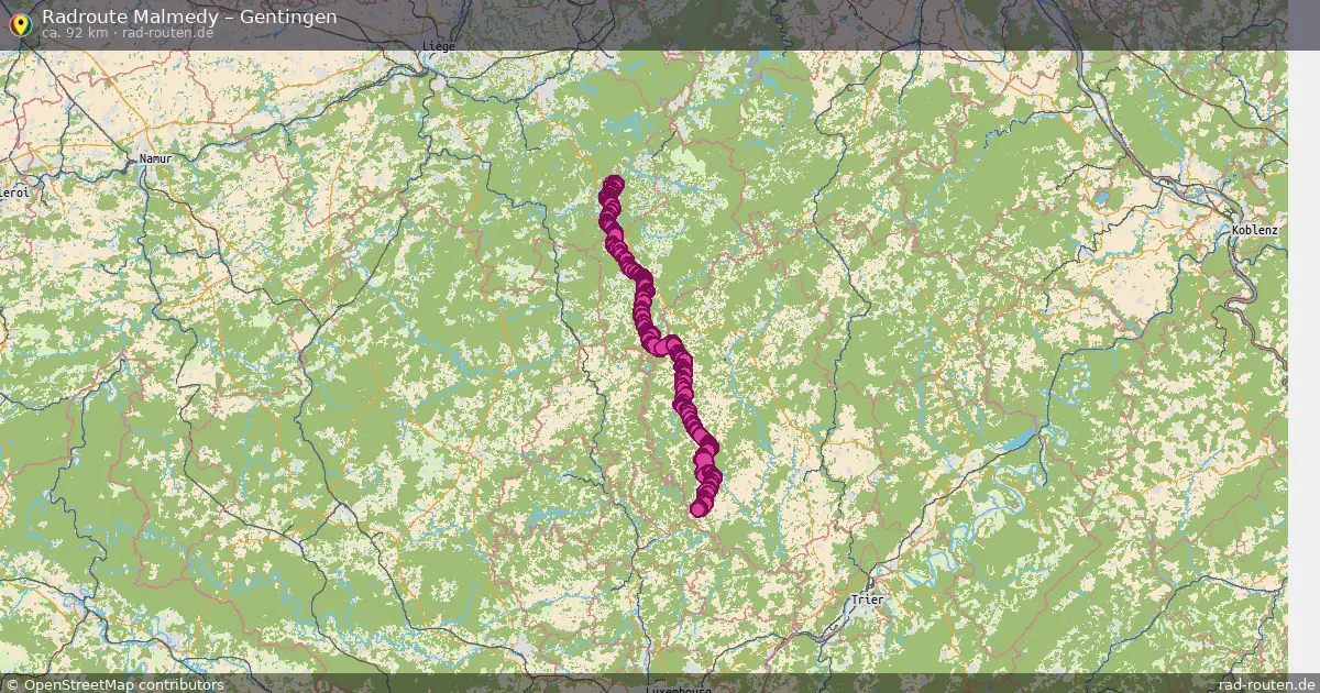 Radtour Malmedy – Gentingen