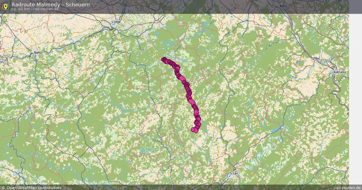 Radtour Malmedy – Scheuern