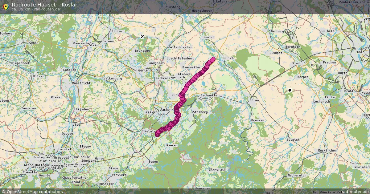 Radtour Hauset – Koslar