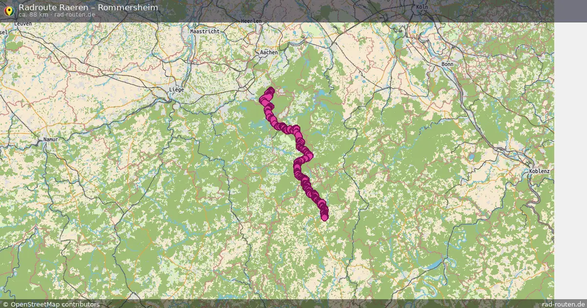 Radtour Raeren – Rommersheim
