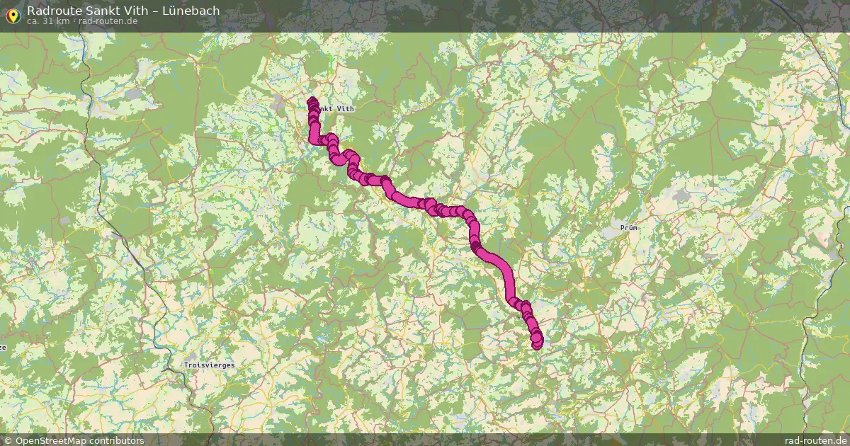Radtour Sankt Vith – Lünebach