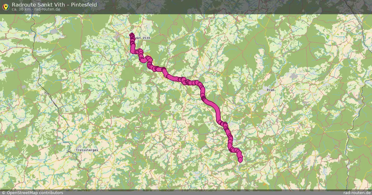 Radtour Sankt Vith – Pintesfeld