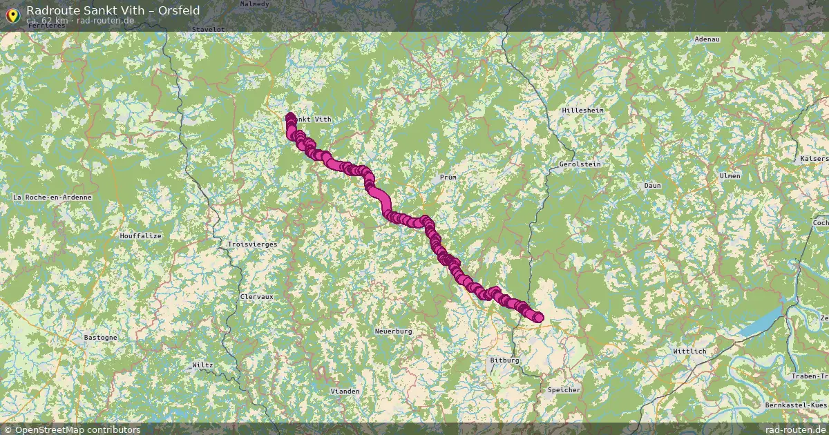 Radtour Sankt Vith – Orsfeld
