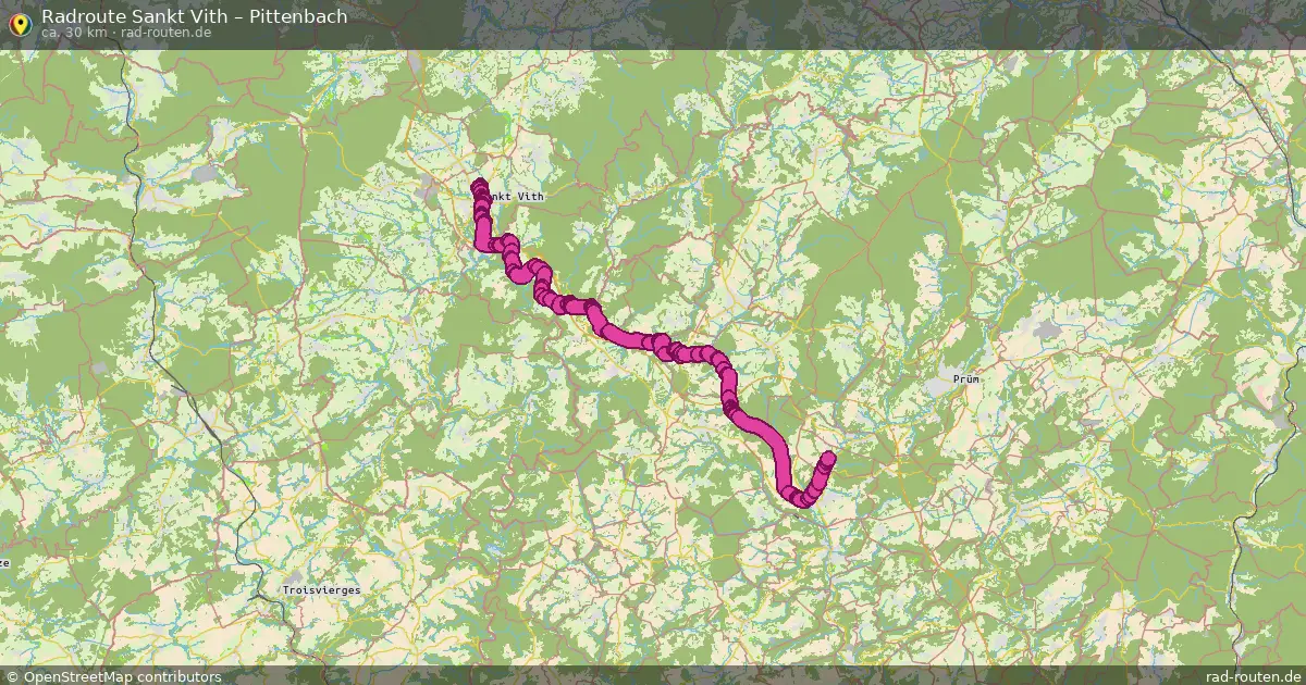 Radtour Sankt Vith – Pittenbach
