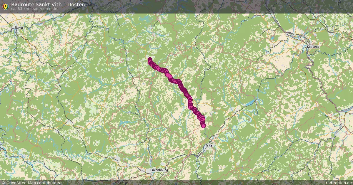 Radtour Sankt Vith – Hosten