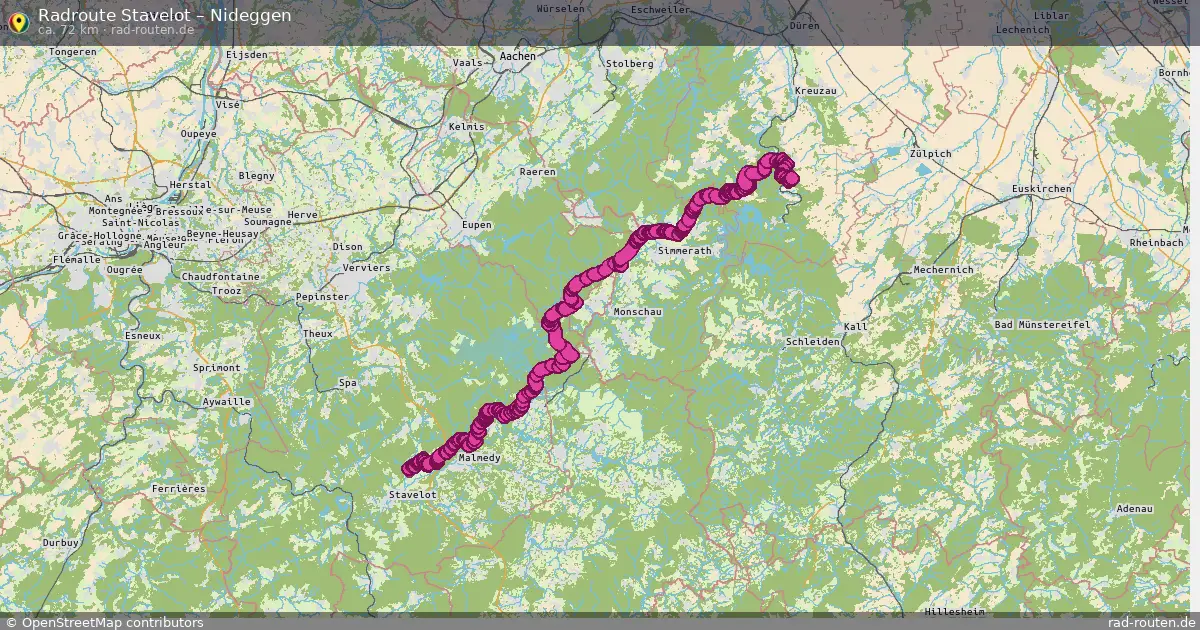 Radtour Stavelot – Nideggen