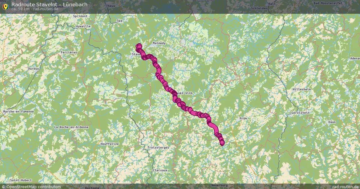 Radtour Stavelot – Lünebach
