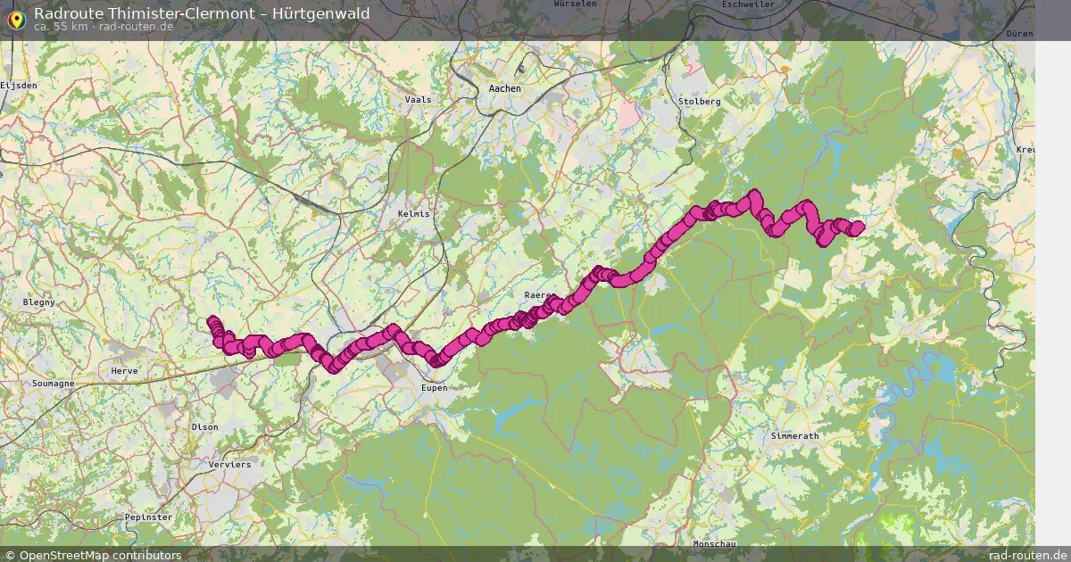 Fahrradroute Thimister-Clermont – Hürtgenwald