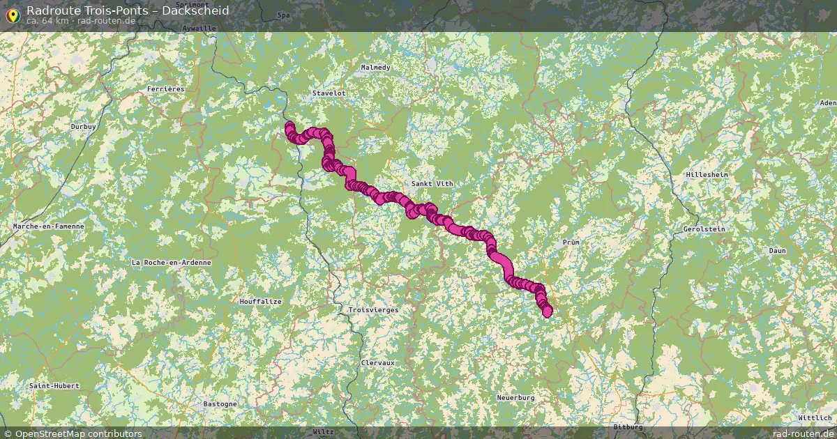 Radtour Trois-Ponts – Dackscheid