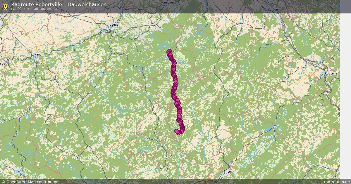 Radtour Robertville – Dauwelshausen
