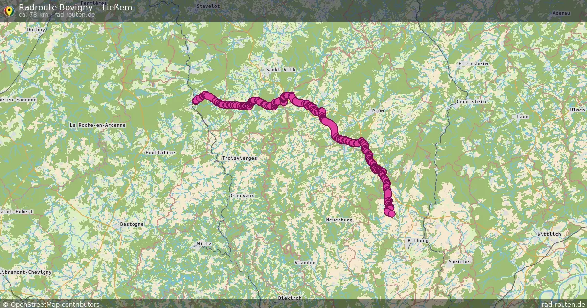 Radtour Bovigny – Ließem