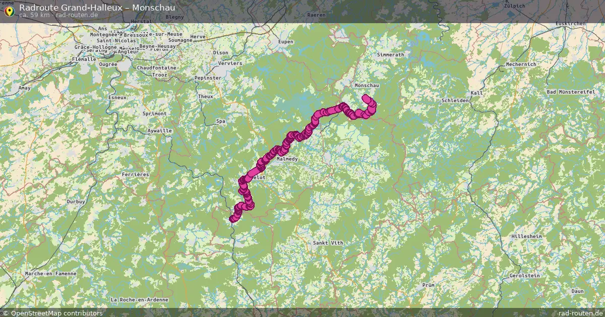 Radtour Grand-Halleux – Monschau