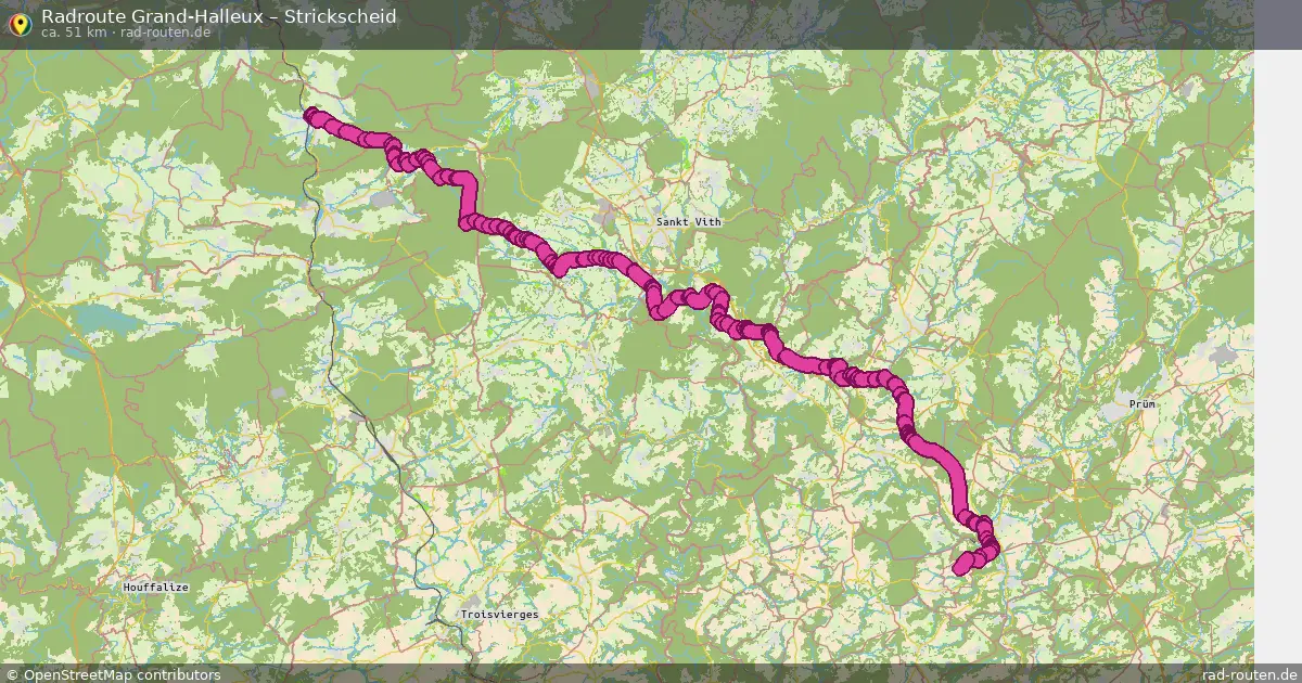Radtour Grand-Halleux – Strickscheid