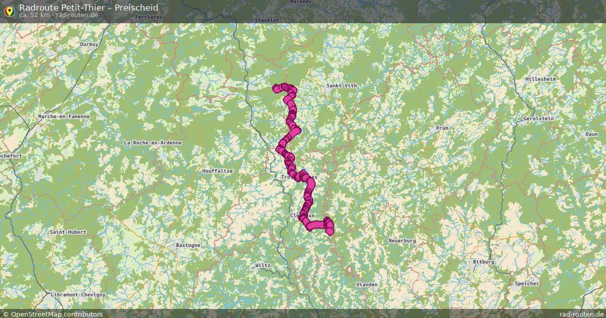 Radtour Petit-Thier – Preischeid