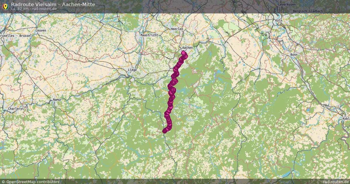 Radtour Vielsalm – Aachen-Mitte