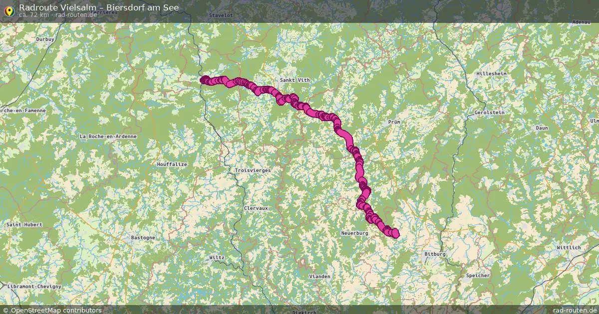 Radtour Vielsalm – Biersdorf Am See