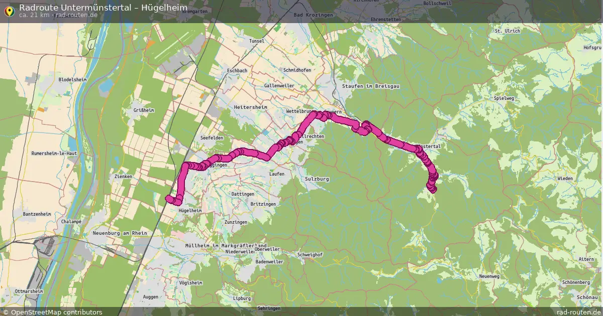 Radtour Untermünstertal – Hügelheim