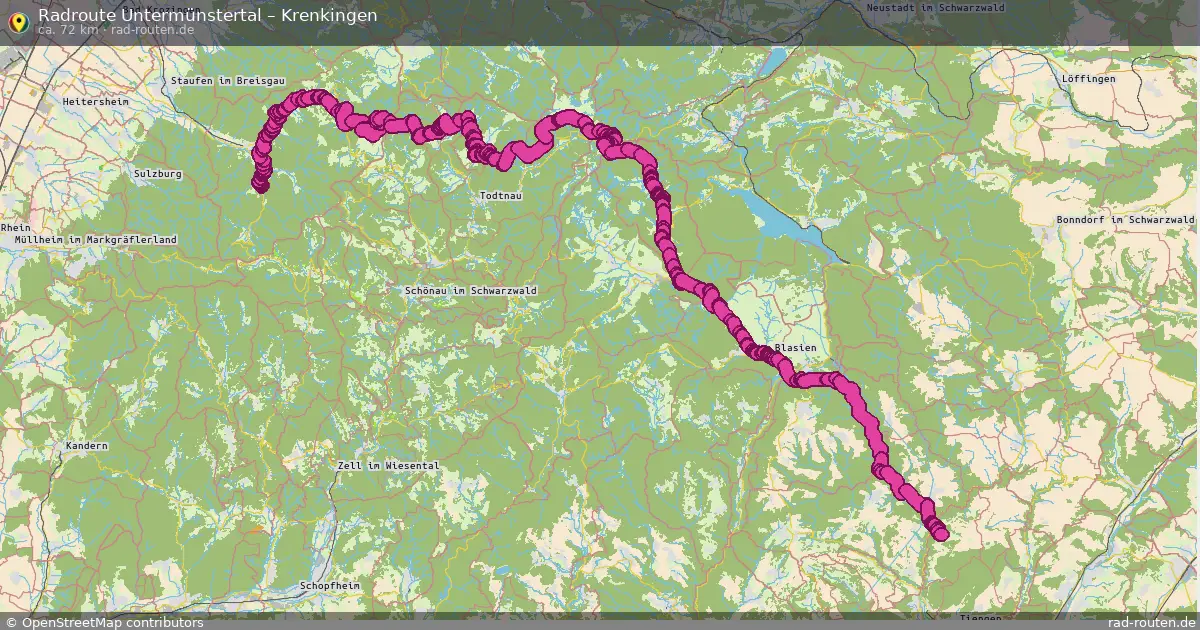 Radtour Untermünstertal – Krenkingen