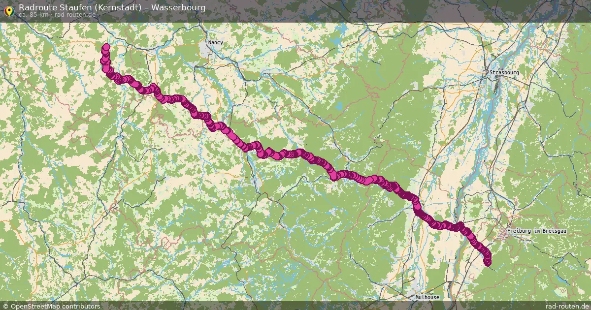 Radtour Staufen (Kernstadt) – Horbourg-Wihr