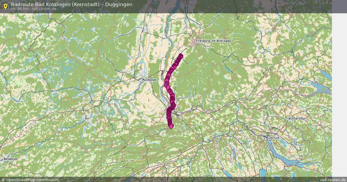 Radtour Bad Krozingen (Kernstadt) – Duggingen
