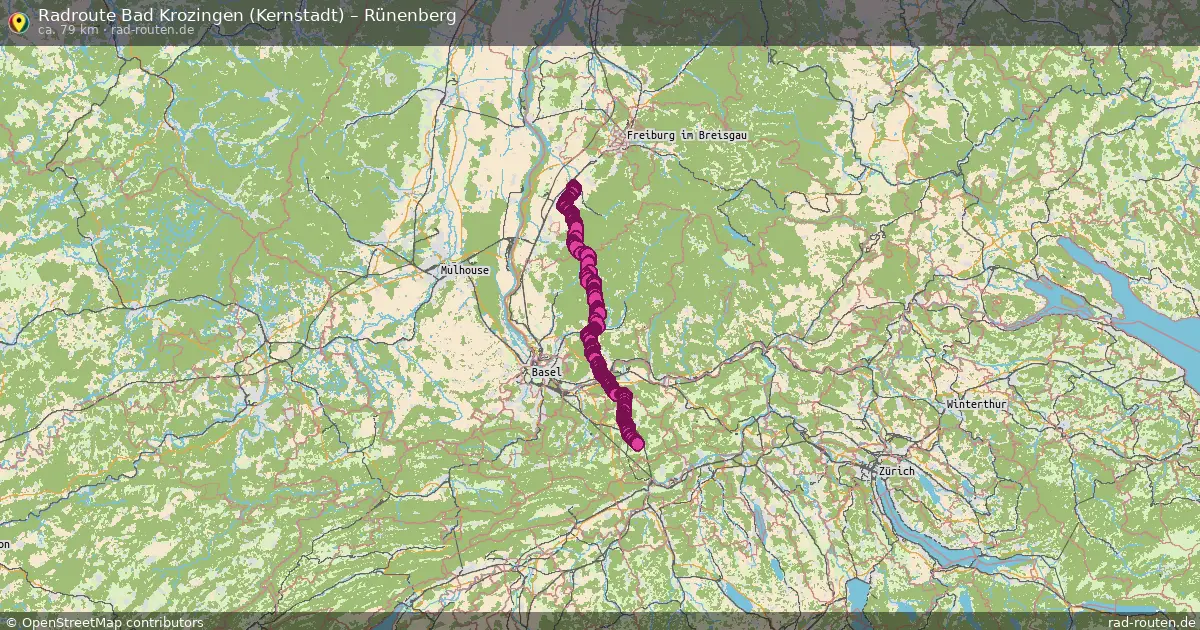 Radtour Bad Krozingen (Kernstadt) – Rünenberg