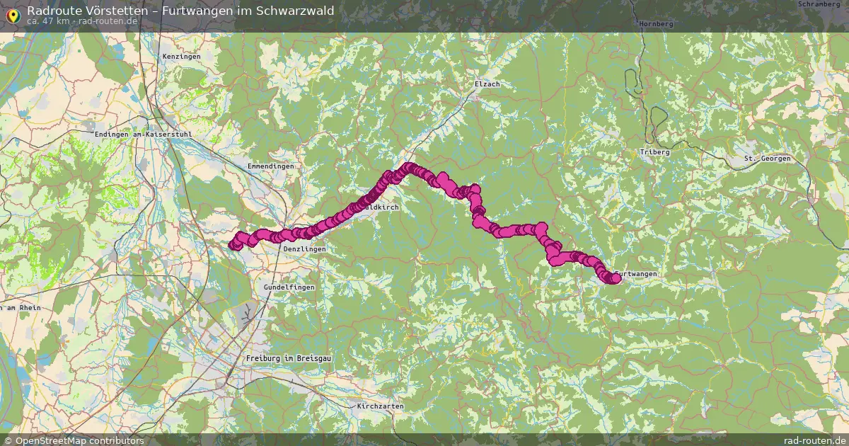 Radtour Vörstetten – Furtwangen Im Schwarzwald