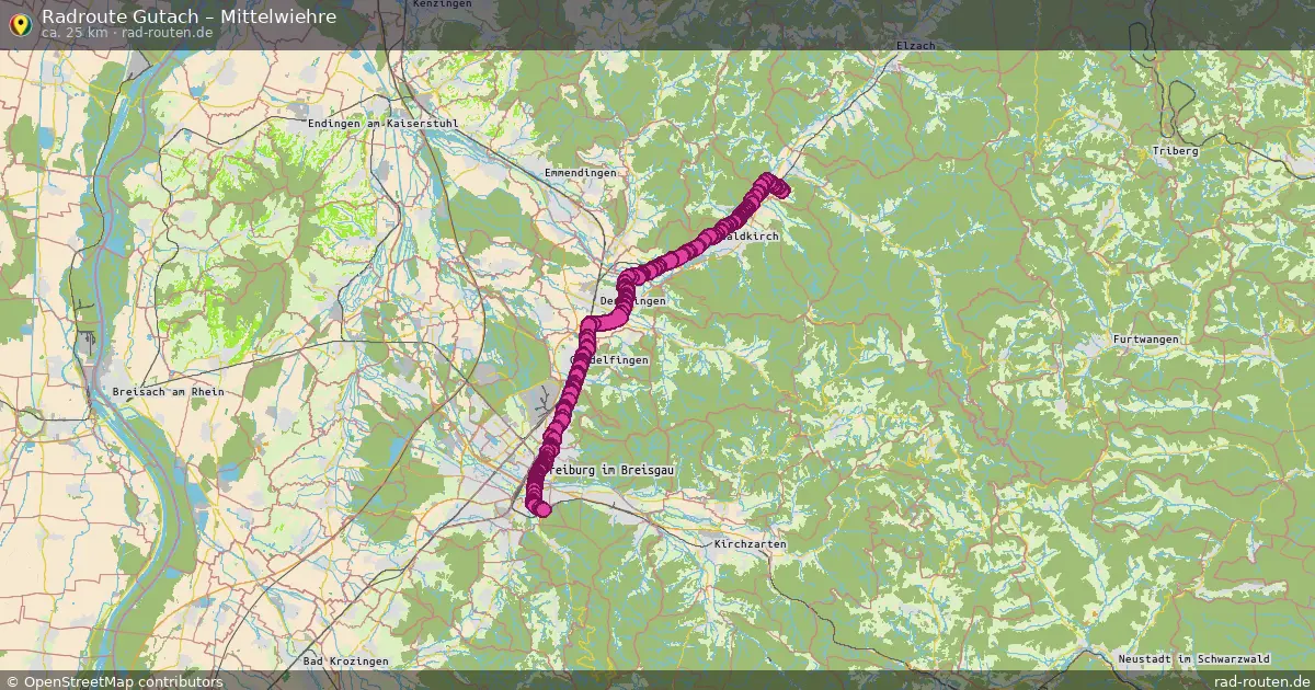 Fahrradroute Gutach – Mittelwiehre