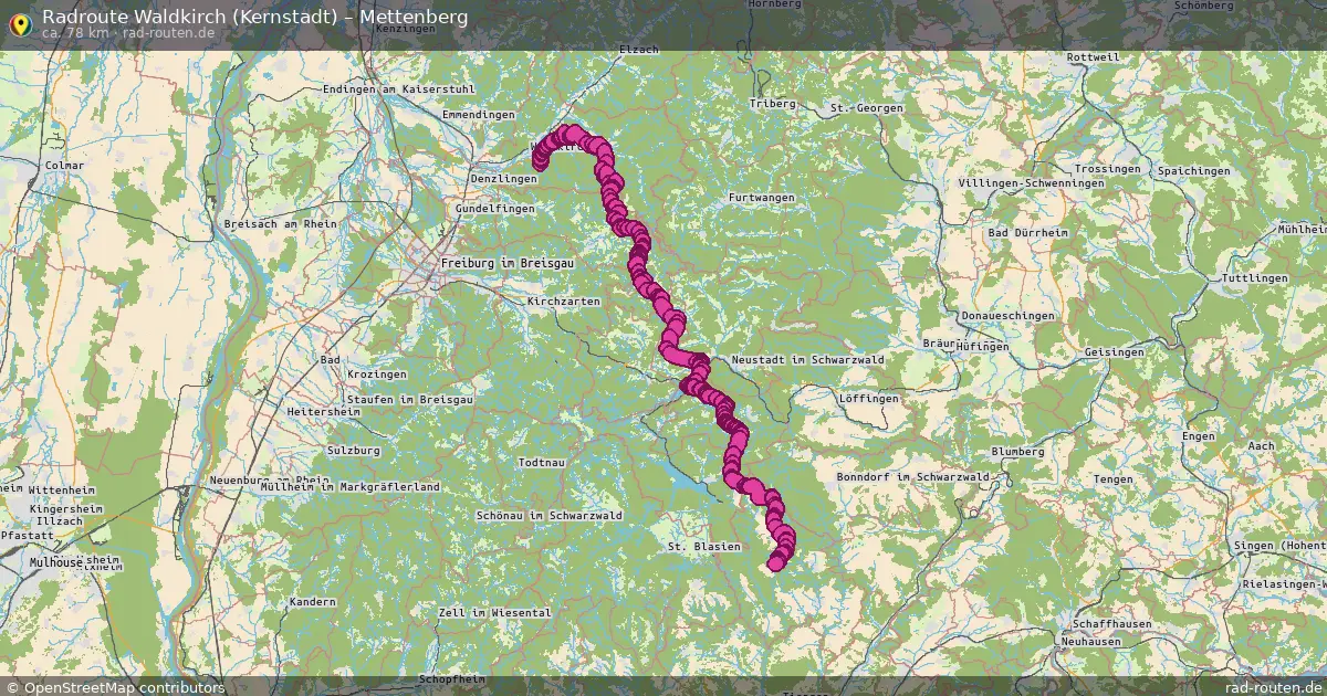 Radtour Waldkirch (Kernstadt) – Mettenberg