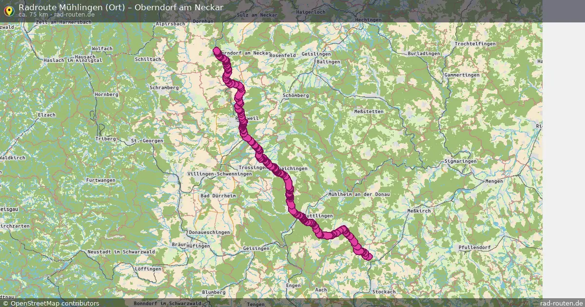 Radtour Mühlingen (Ort) – Oberndorf Am Neckar